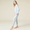 Dream Jersey Crew Neck Lounge Set- Heather Grey