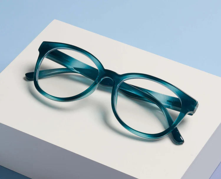 Virginia (Blue Light) Reading Glasses +0- Teal