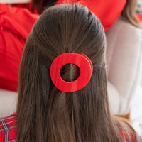 Flat Circle Hair Clip  - Red Carpet Ready