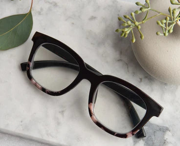 To The Max Reading Glasses- Black/ Black Marble