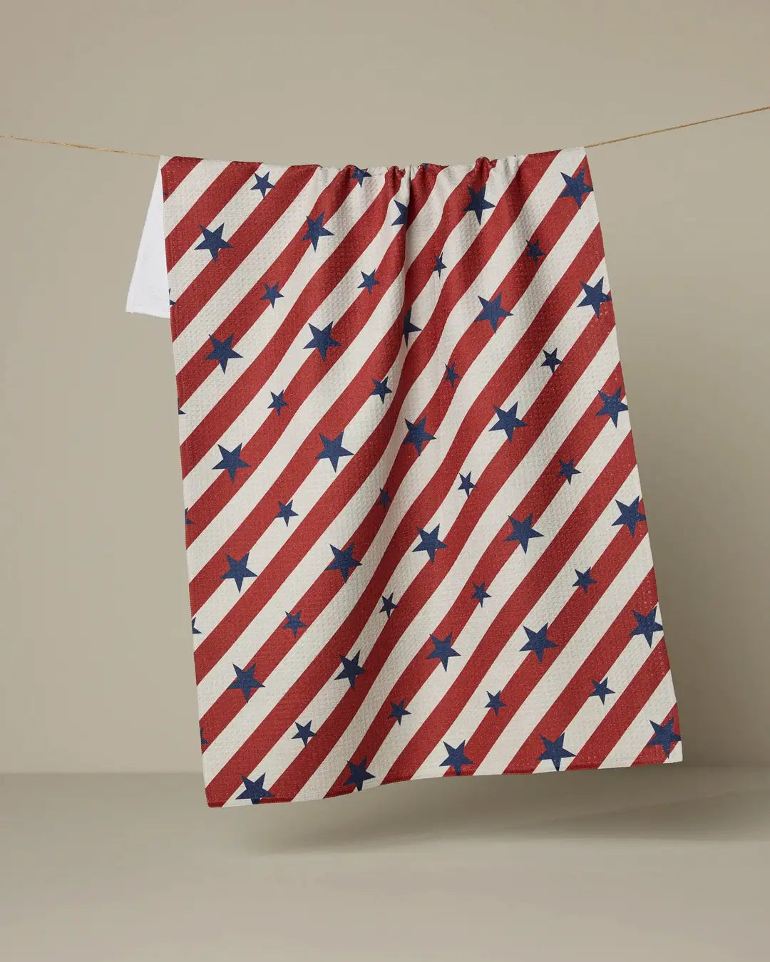 Assorted Red White And Blue Geometry Tea Towels