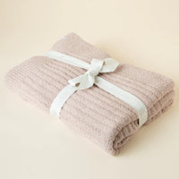 50" X 70" Solid Rib Marshmallow Blanket- Coco