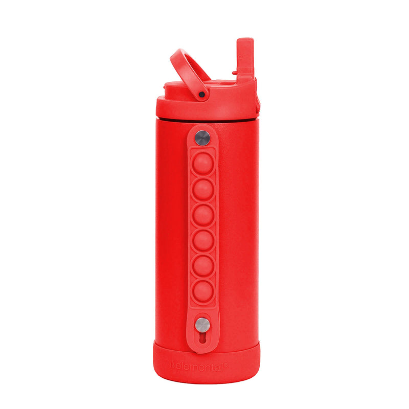 14oz Iconic Pop Bottle - Red
