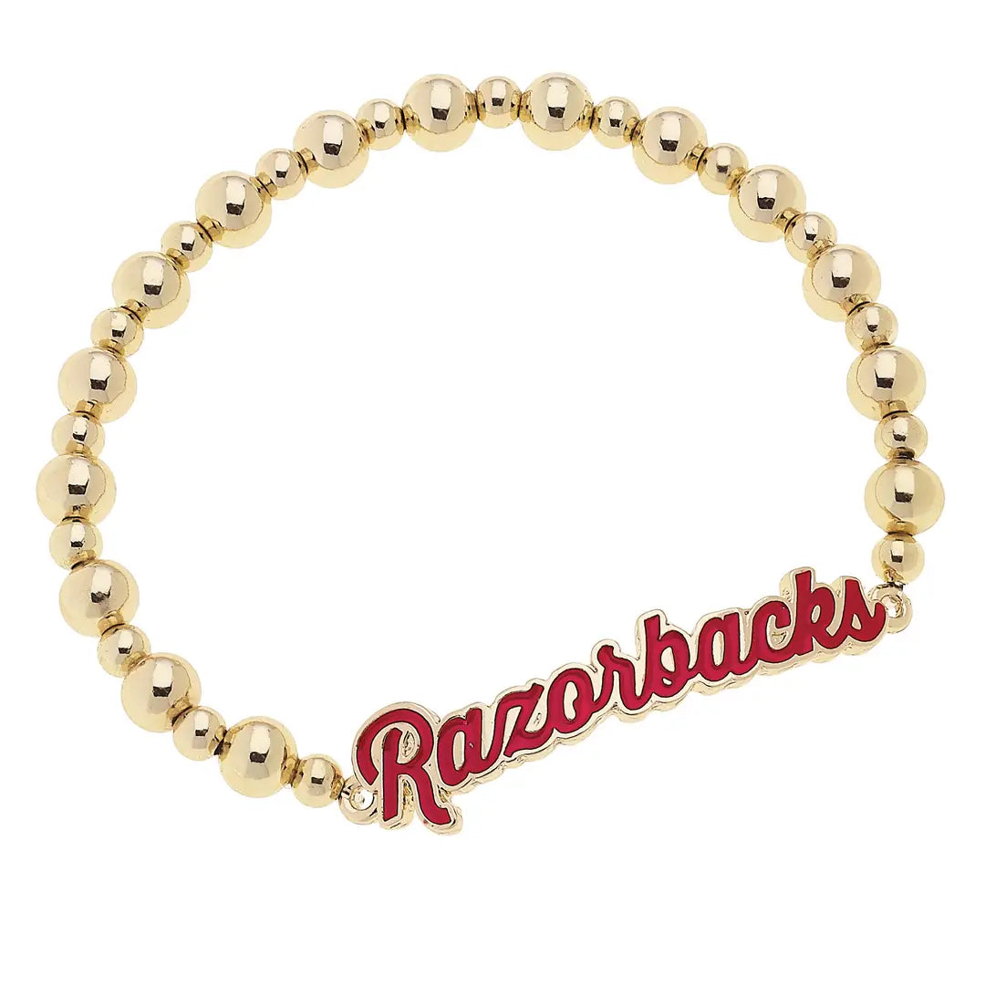 Arkansas Razorbacks Autograph Enamel Stretch Bracelet