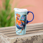 Ceramic Perfect Travel Cup- Rooster