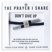 Don't Give Up-Christian Cord Bracelet