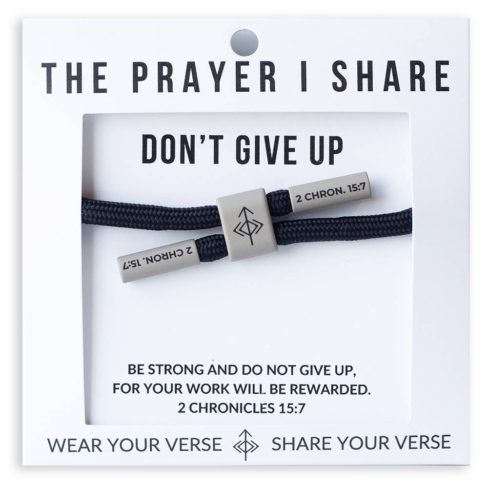 Don't Give Up-Christian Cord Bracelet