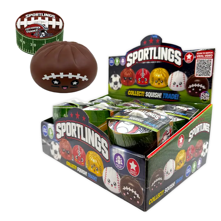 Fun Doh Sports Dumpling Squishy Fidget Toy
