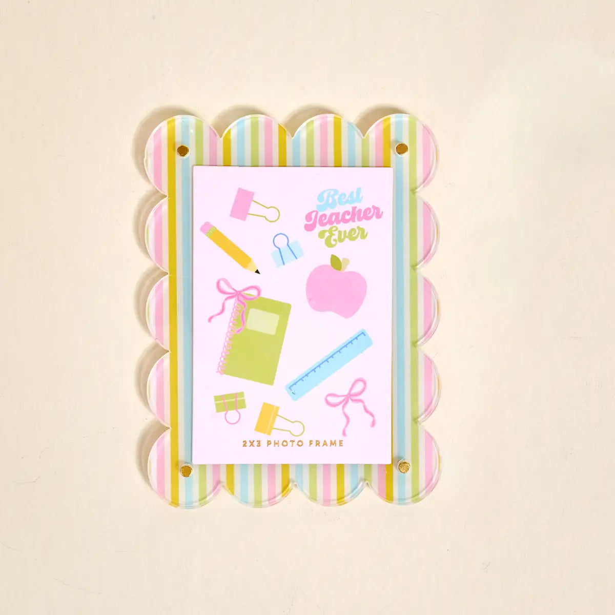 Mini Acrylic Picture Frame Magnet–Color Me Happy