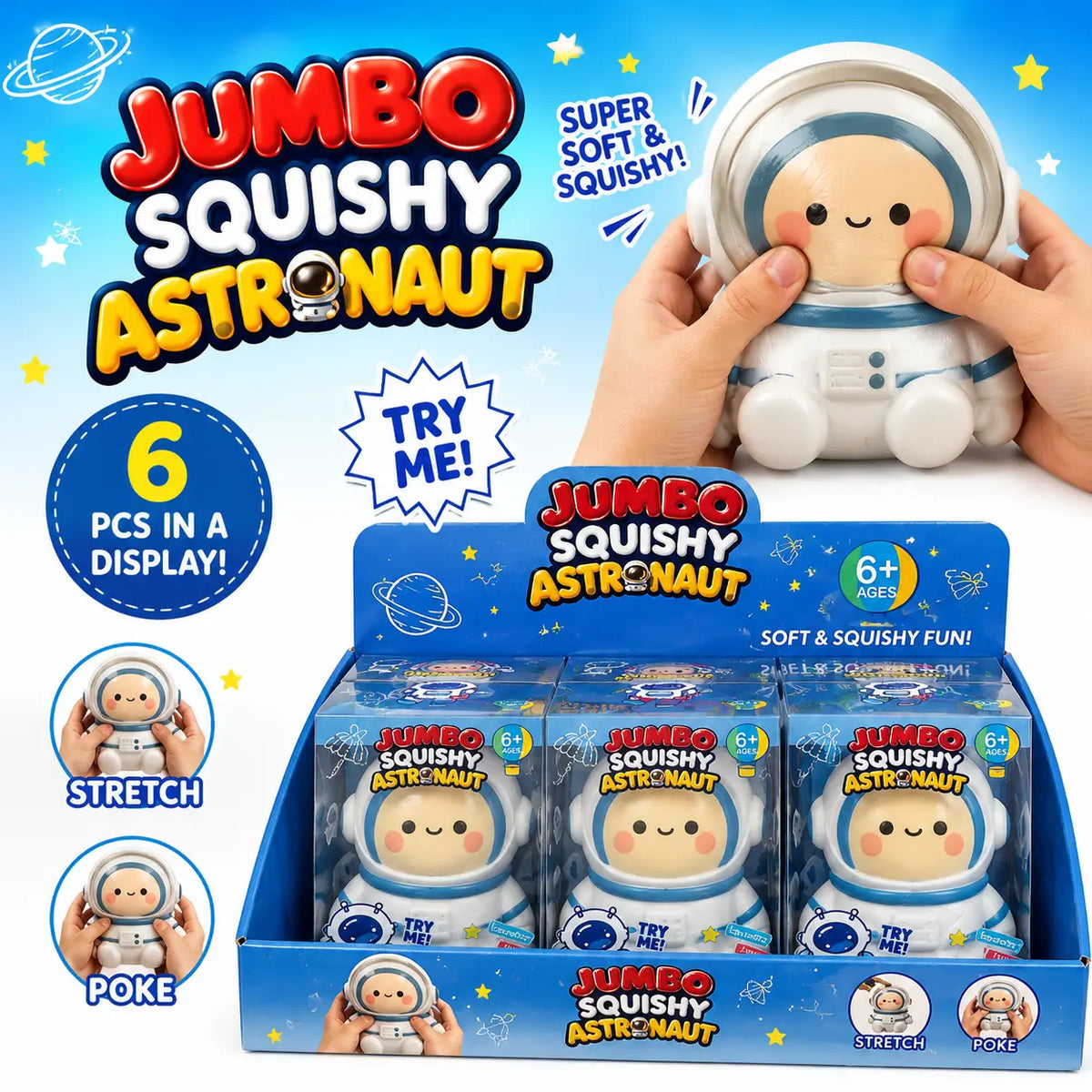 Jumbo Astronaut Squishy
