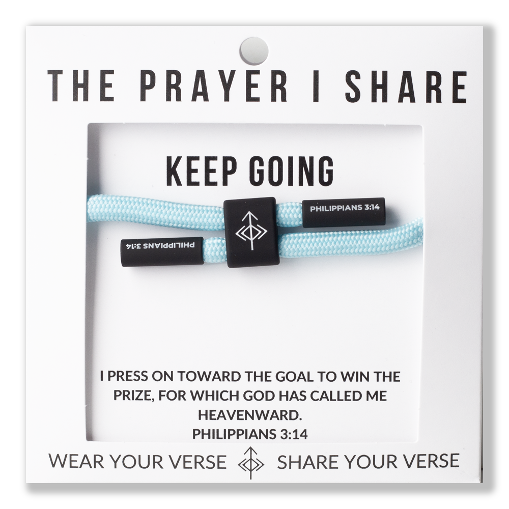 Keep Going Christian Cord Bracelet