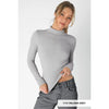 Ribbed Mock Neck Top