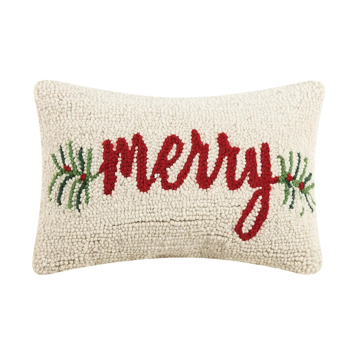 Mistletoe White Hook Pillow