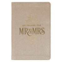 Gift Book 101 Prayers for Mr. & Mrs. Faux Leather