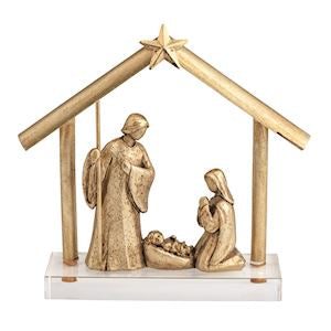Gold Nativity Display