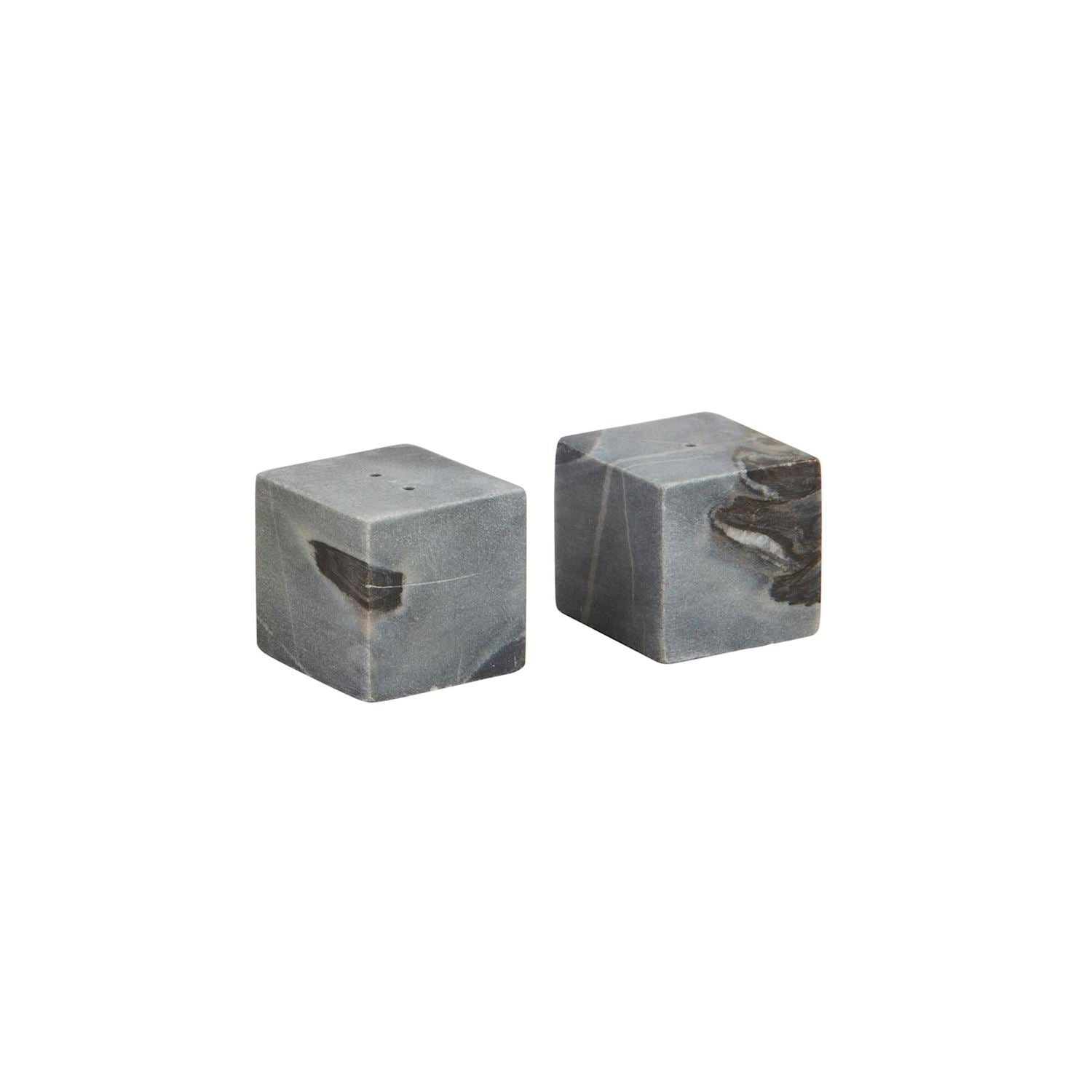 Grey Marble Salt & Pepper Set
