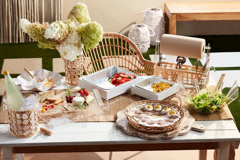 Woven Acrylic Utensil Caddy