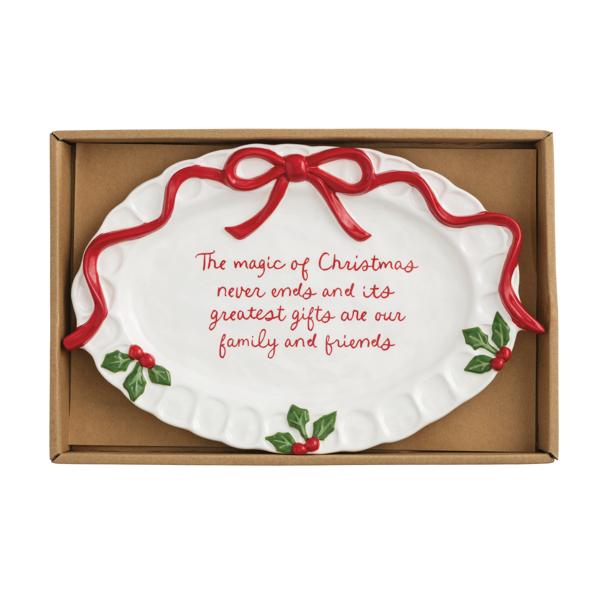 Xmas Sentiment Plate