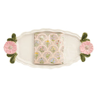 Floral Handle Hostess Set