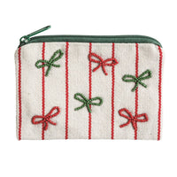 Christmas Beaded Pouch