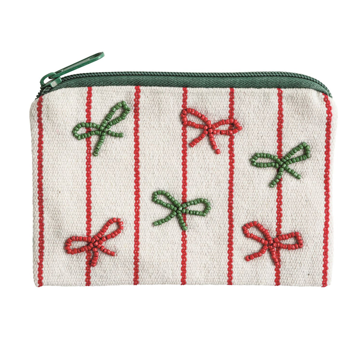 Christmas Beaded Pouch