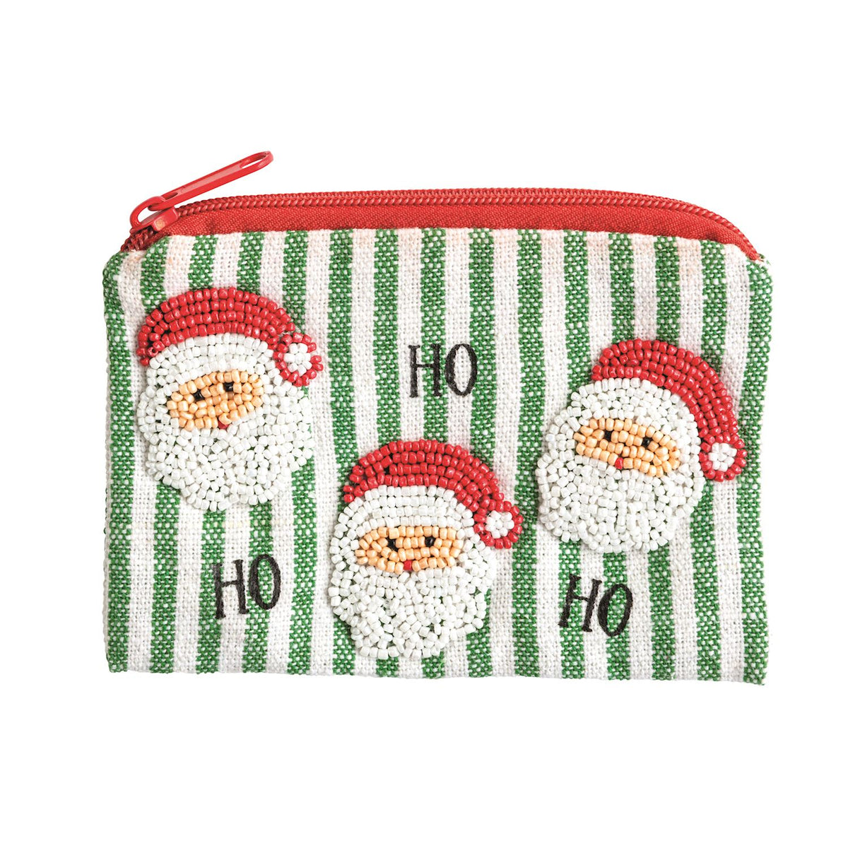 Christmas Beaded Pouch