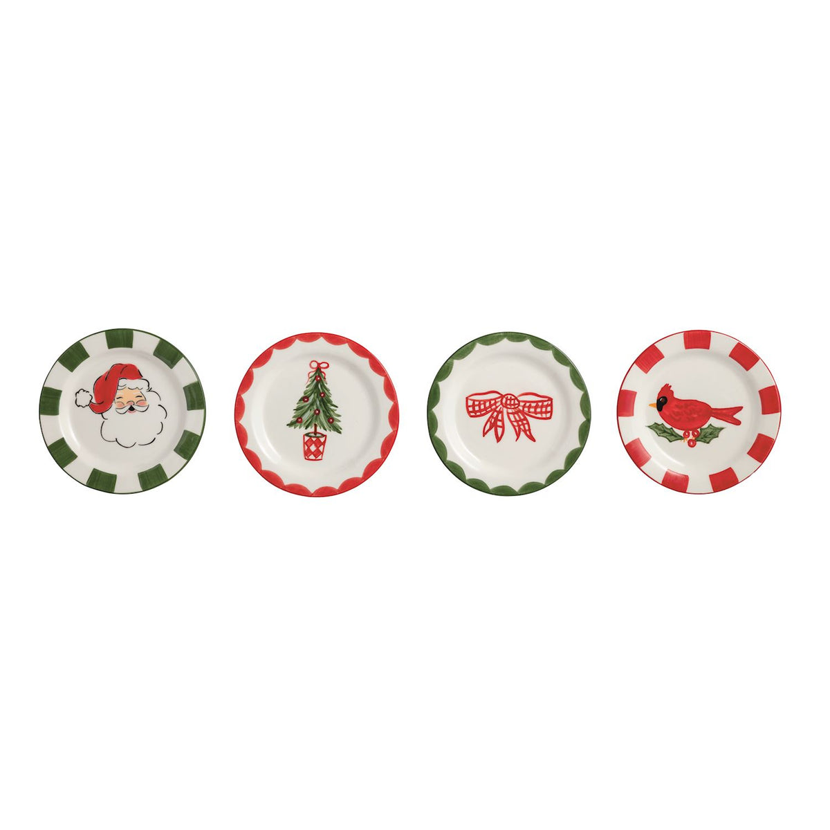 Christmas Tidbit Plates