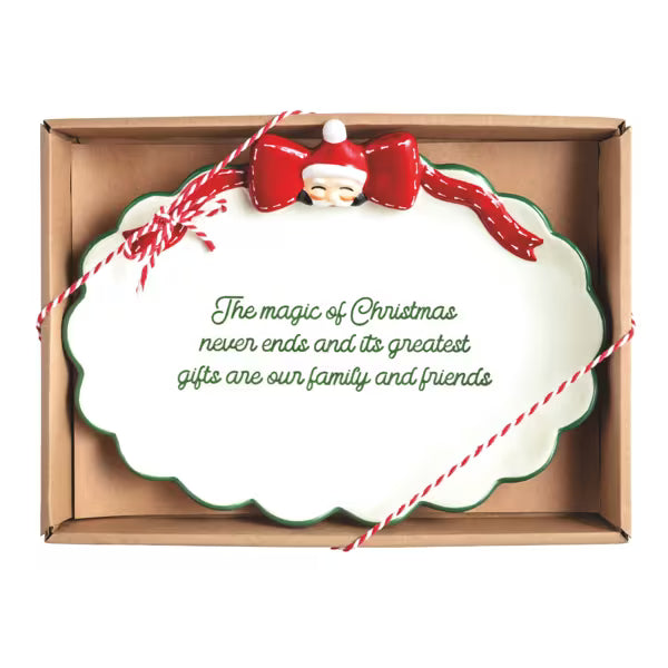 Santa Bow Sentiment Tray