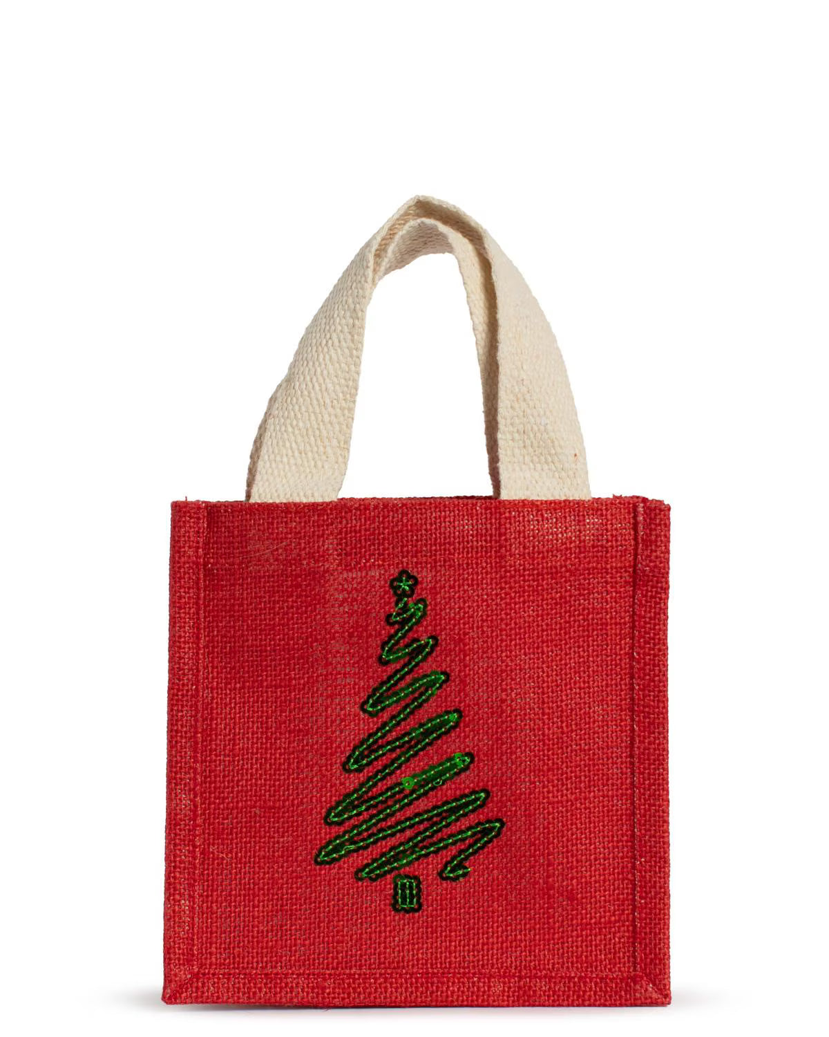 Christmas Tree Sequin Petite Gift Tote