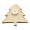 Wood Christmas Tree Chip & Dip Set