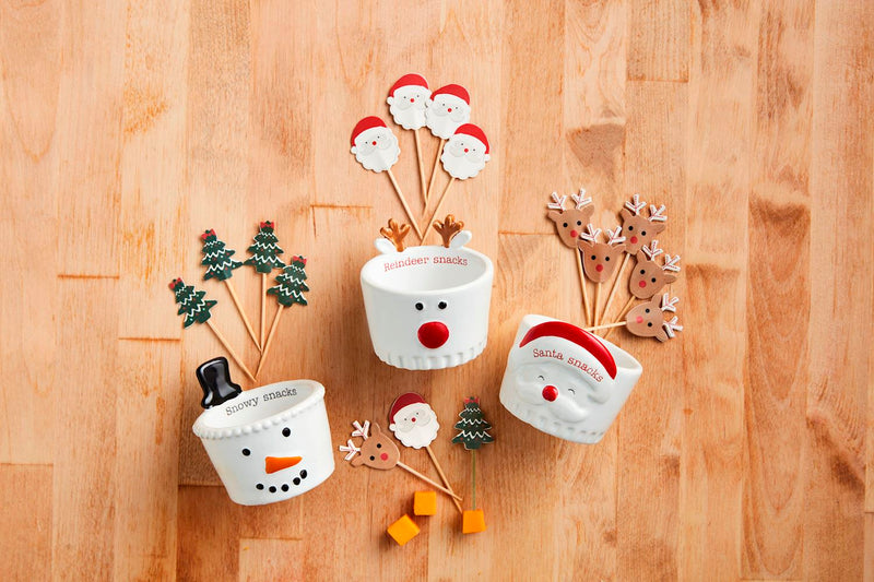 Christmas Character Toothpick Tidbit Sets