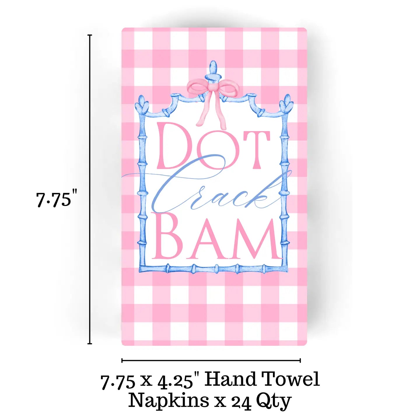Dot Crack Bam Guest Napkins 24 Ct