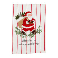 Santa Classic Christmas Embroidered Towel