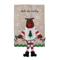 Reindeer Dangle Leg Towel