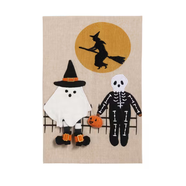 Trick Or Treaters Felt Applique Towel