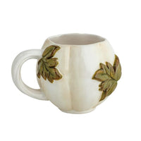 Leaf Handle Pumpkin Mugs