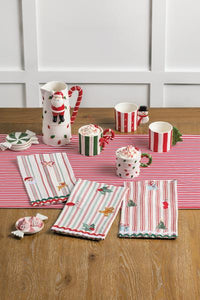 Christmas Tree Handle Whimsical Mugs