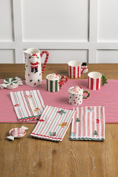 Christmas Tree Handle Whimsical Mugs