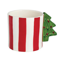 Christmas Tree Handle Whimsical Mugs