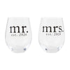 2024 Mr. & Mrs. Wine Glass Set