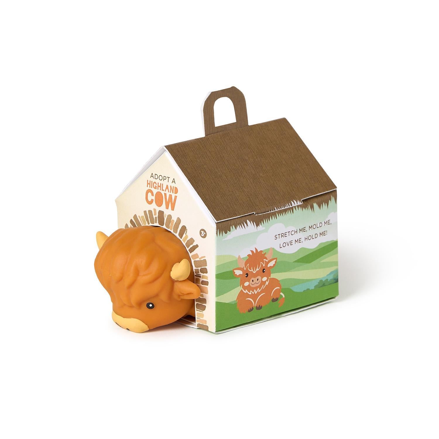 Stretch & Mold Highland Cow in Gift Box