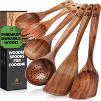 6 Piece Wooden Spoon Set