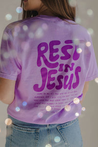 Rest In Jesus Tee | Women's Christian Tee