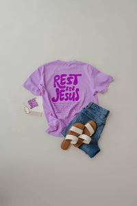 Rest In Jesus Tee | Women's Christian Tee