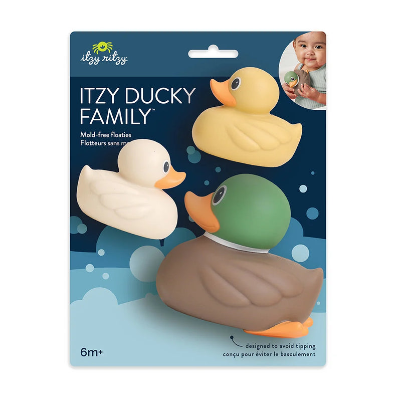 Set of 3 rubber duck bath toys