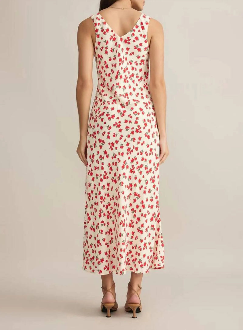 Hana La Rosa Ditsy Maxi Dress Sea Salt