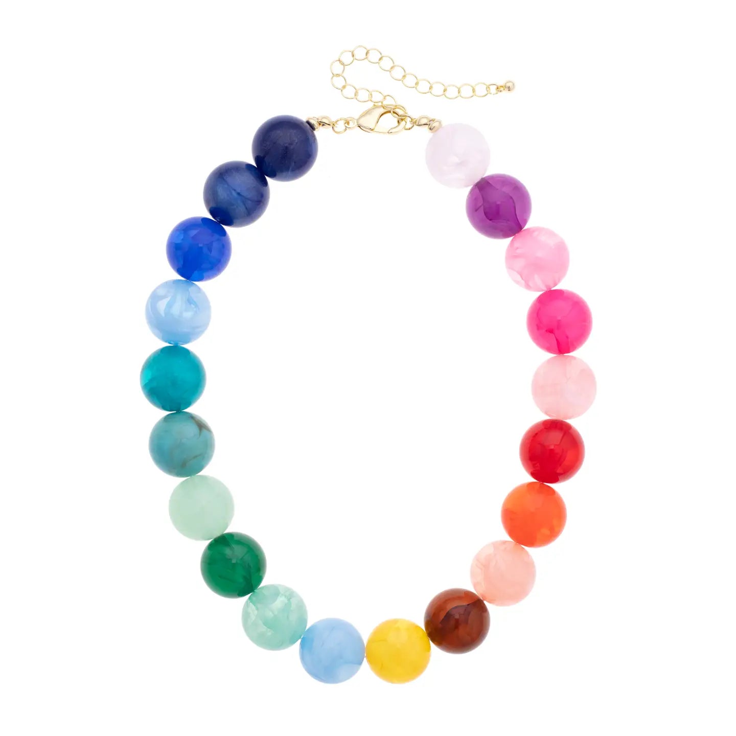 Marjorie Game Day Gumball Beaded Necklace