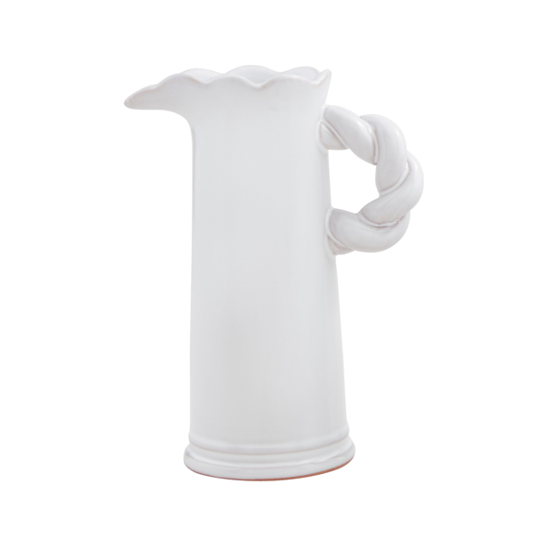 Large Twisted Handle Pitcher Vase