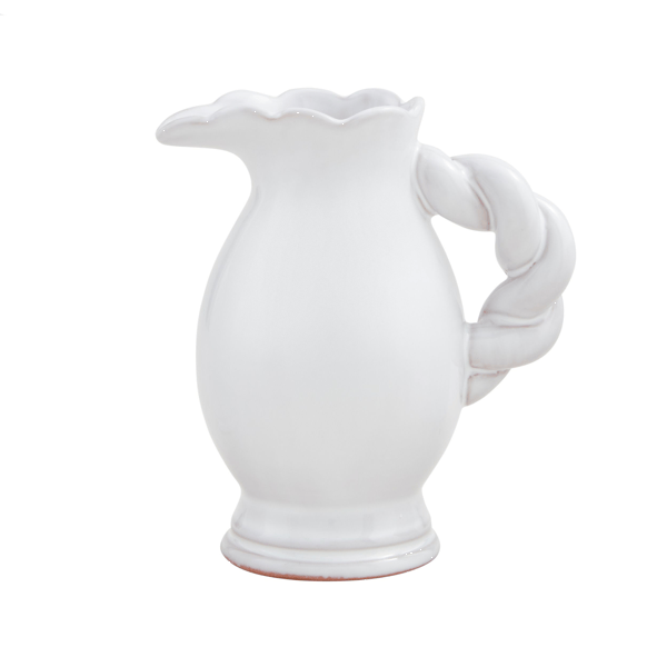 Large Twisted Handle Pitcher Vase
