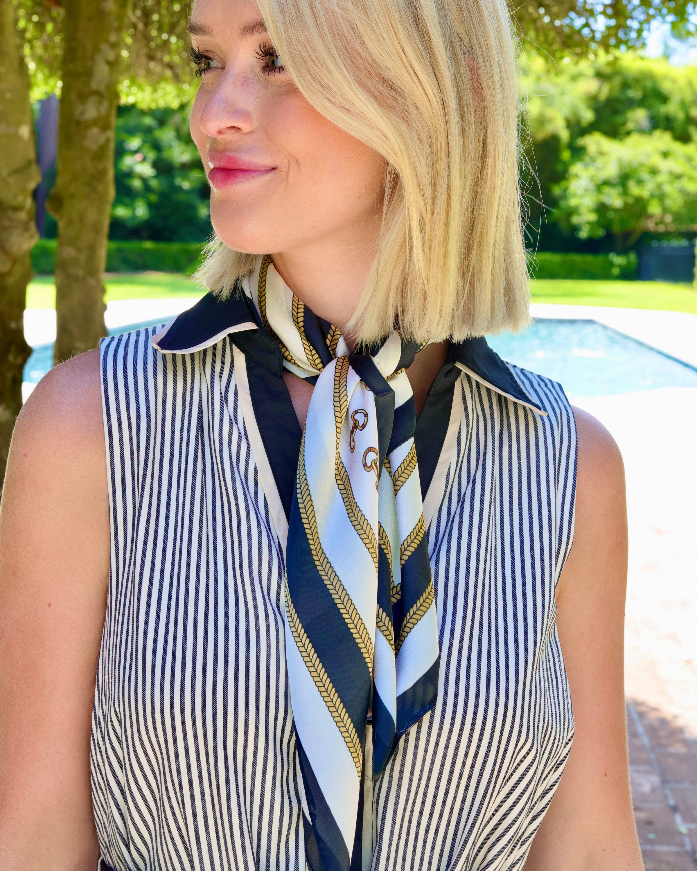 Prince Horse Bit Scarf Cream